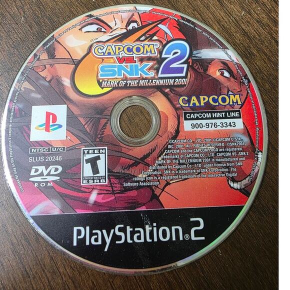 Capcom vs. SNK 2: Mark of the Millennium / PlayStation 2 PS2 Disc Only / Tested - Picture 1 of 6